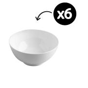 Jab Design Gelato Melamine Noodle/Cereal Bowl 150mm White Box 6