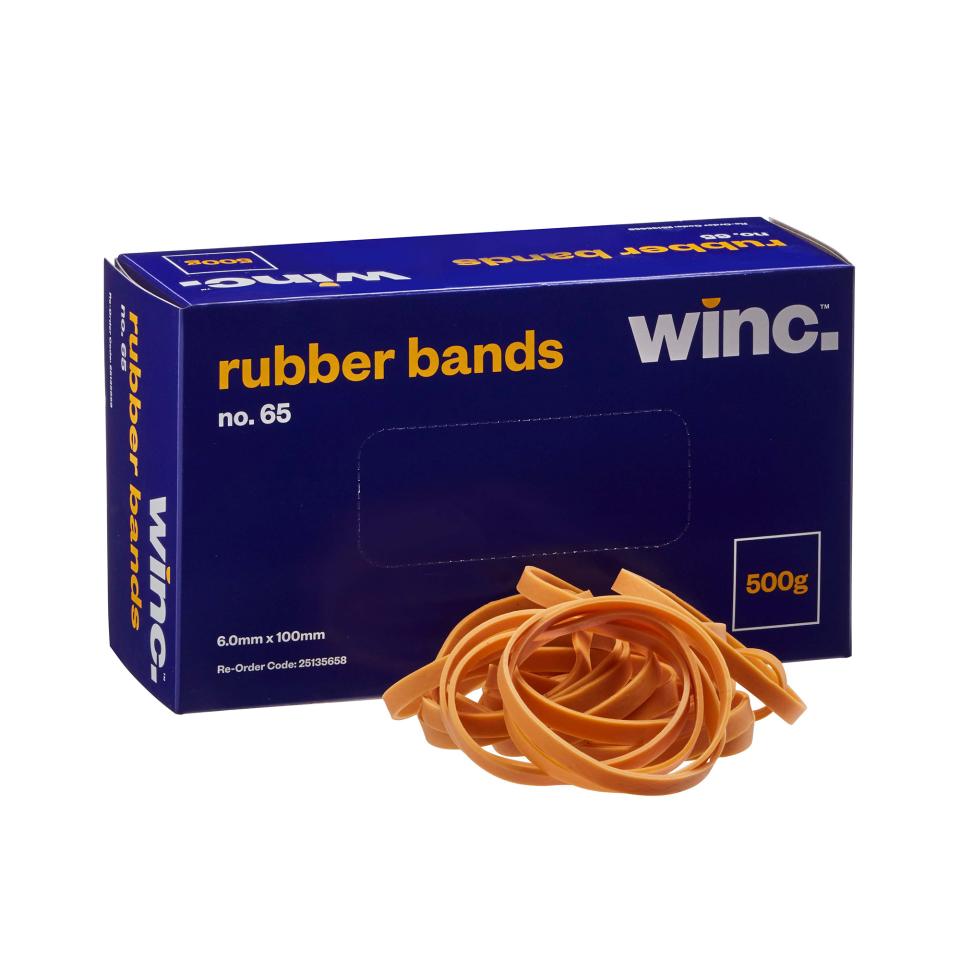 Winc Rubber Bands No. 65 500g