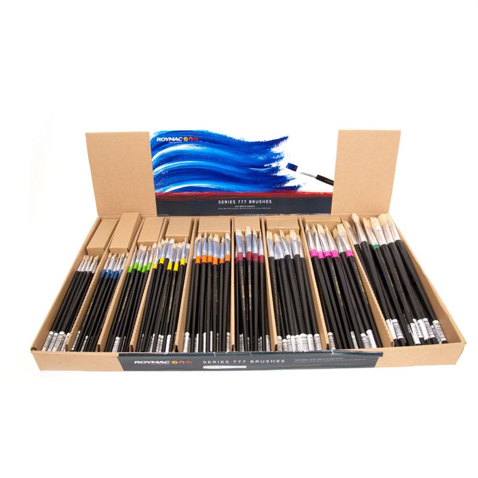 Roymac Series 777 Brushes Display & Contents