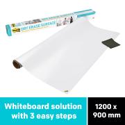 Post-it DEF4X3 Super Sticky Dry Erase Surface 900x1200mm