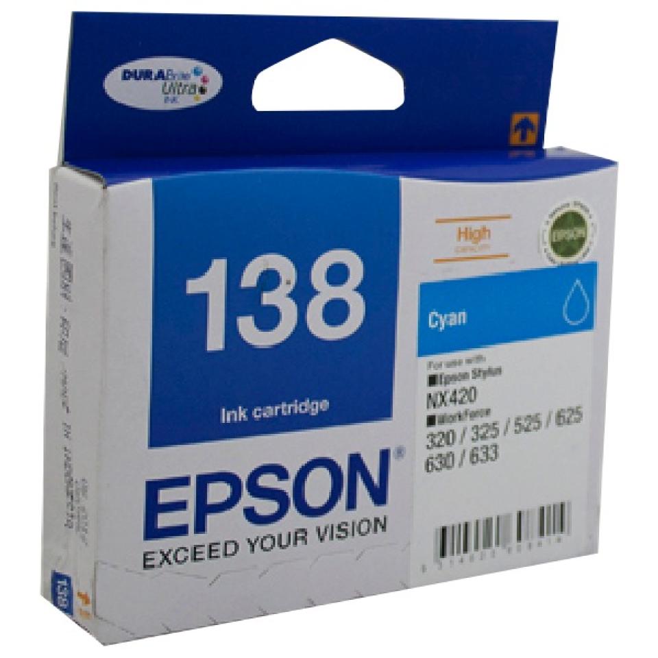 Epson 138 Cyan Ink Cartridge - C13T138292