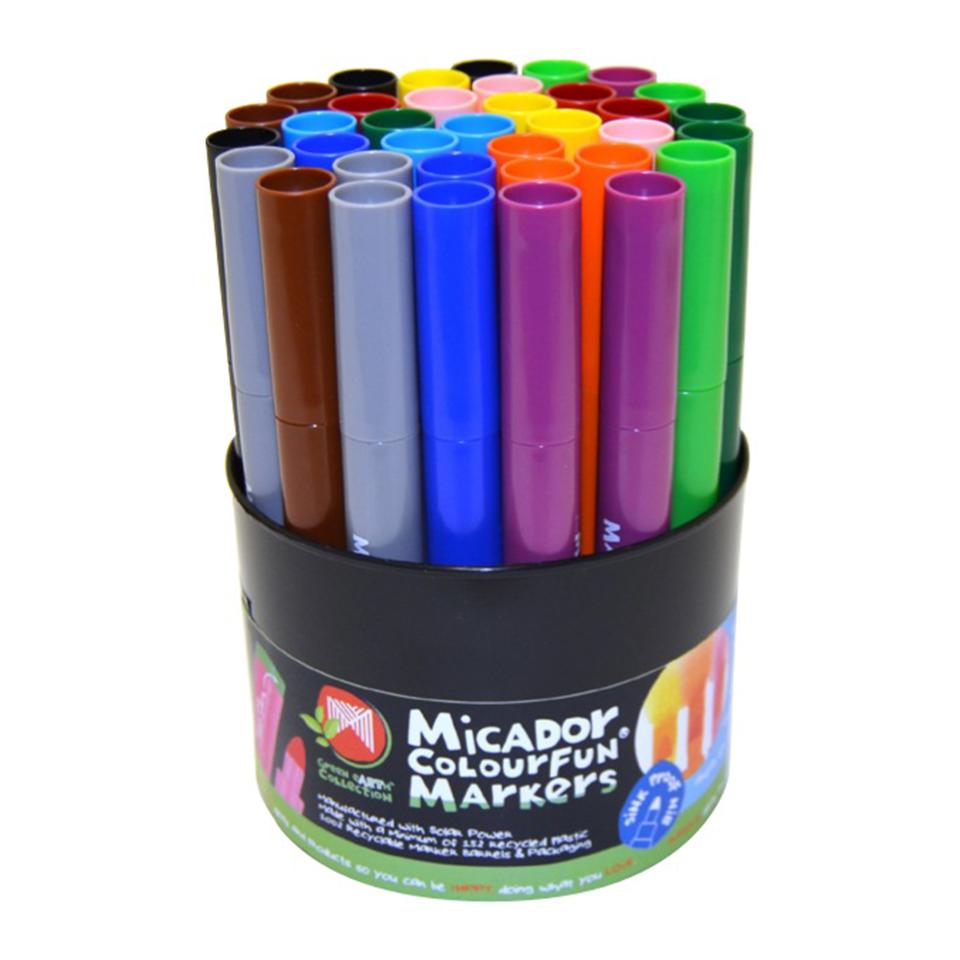 Micador Colourfun Coloured Markers Assorted Tub 48