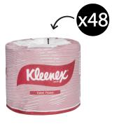 Kleenex 4735 Toilet Tissue Roll 2Ply 400 Sheets/Roll White Carton 48