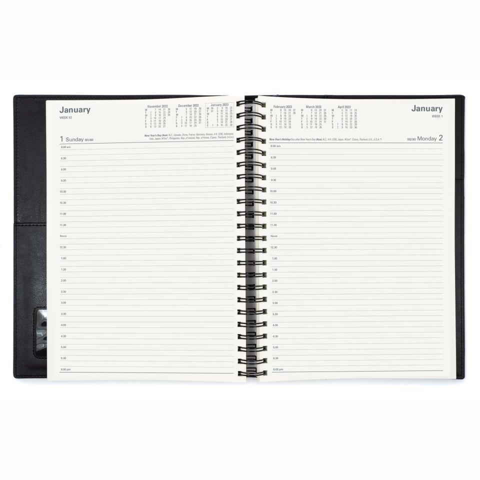 Collins Debden 2024 Vanessa Diary A4 Day To Page Black