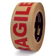Signets Own Kraft Paper Fragile Warning Tape 48mm X 50m Box 6