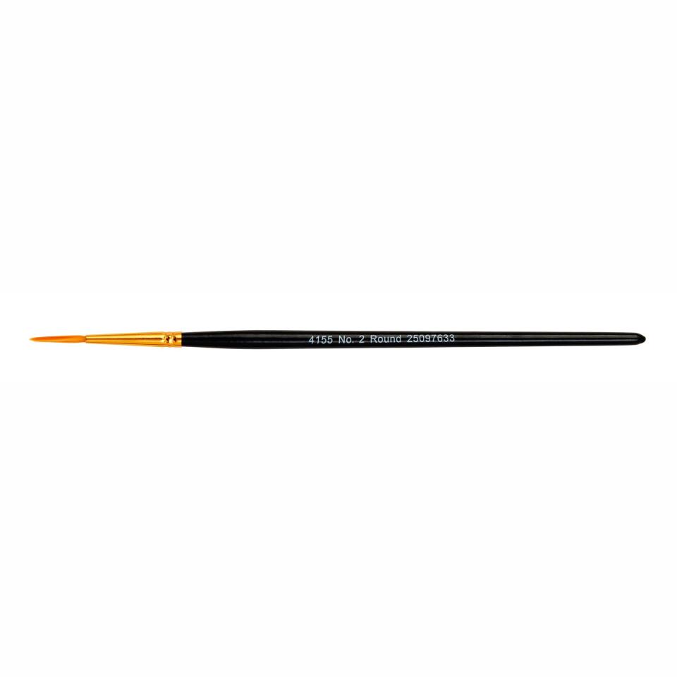 Winc 4155 Round Paint Brush No.2 Imitation Gold Sable Navy Blue