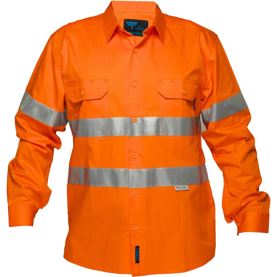 Cotton High Visibility Drill Shirt 