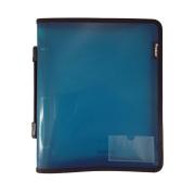 Protext Buddy Zipper Binder w/Handle A4 3 O-Ring 25mm Aqua