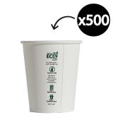 Truly Eco Double Wall Coffee Cup White 8oz Carton 500