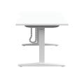 Thumbnail image of Buro Altri Height Adjustable Single Desk 1800(W)x750(D)x630-1280(H)mm Square Leg in White