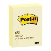 Post-it Notes 35 x 48mm Canary Yellow 100 Sheets Each
