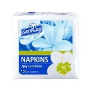 Castaway Luncheon Napkins 2 Ply 310 x 310mm White Pack 100