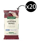 Oakwood Everyday Leather Wipes Pack 20