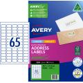 Thumbnail image of Avery Premium White Inkjet Laser Address Labels with AveryEco 65UP 50 Sheets 38.1 x 21.2mm L7651