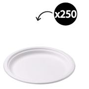 Castaway Enviroboard Dinner Plate Round Large 10In 260 x 260 x 25mm White Carton 250