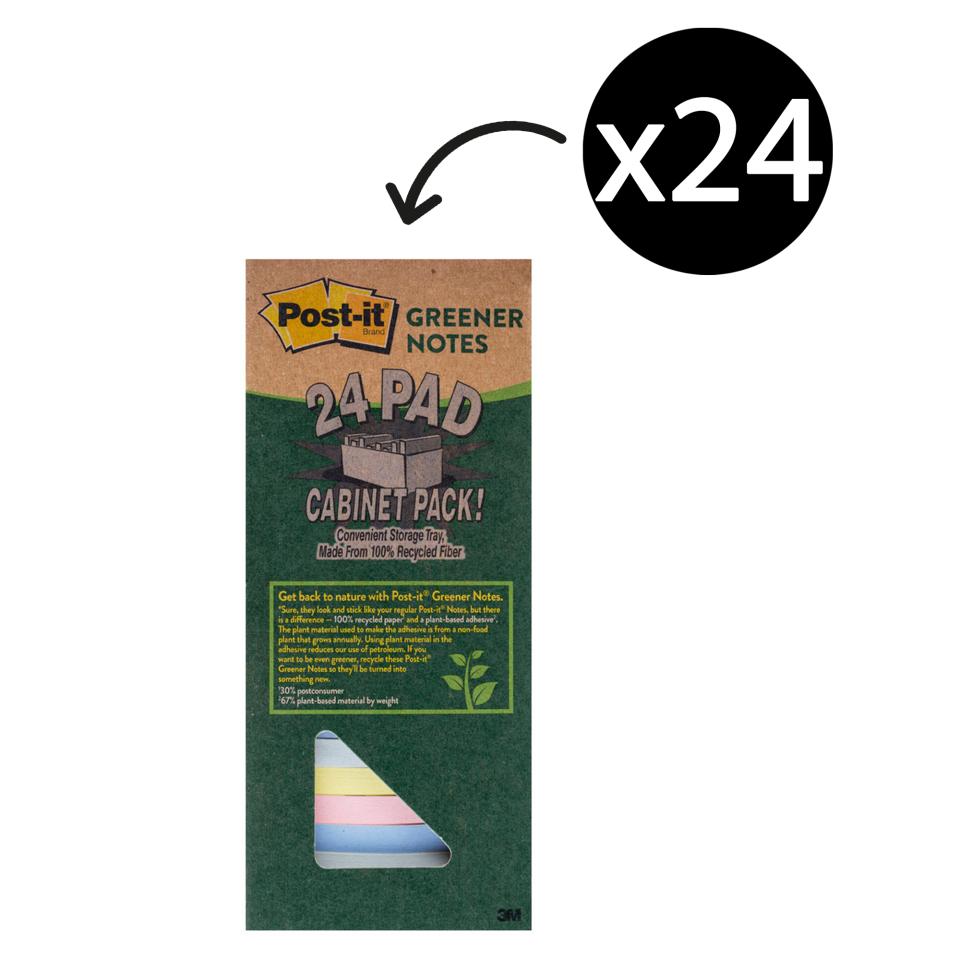 Post-it Greener Notes Cabinet 76 x 76mm Helsinki Pack 24