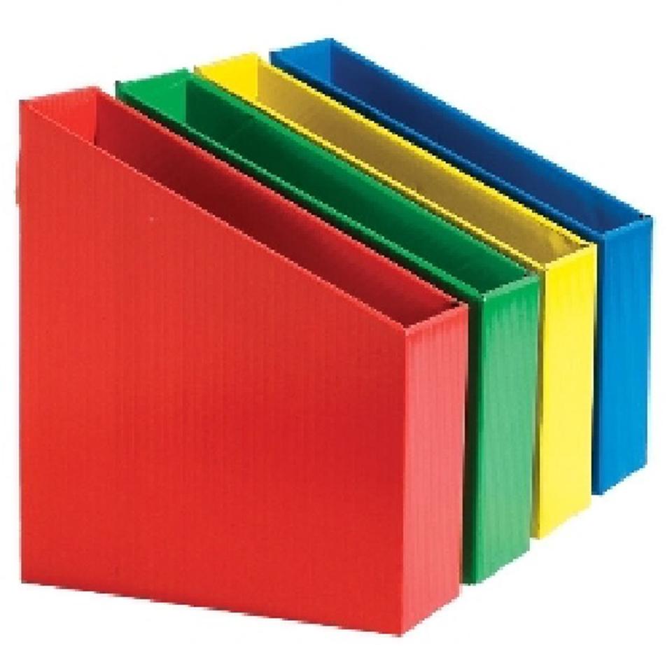 OfficeMax A4 Magazine/File Holder Assorted Bright Colours Pack 12