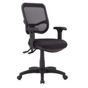 Winc Ambition Viva 2.0 Mid Back 3 Lever Task Chair with Adjustable ArmsBlack