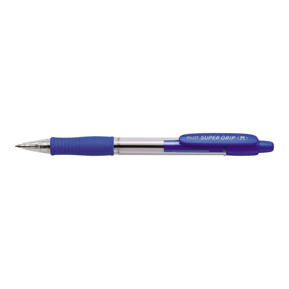 Pilot BPGP-10R Supergrip Retractable Ballpoint Pen Medium 1.0mm Blue Each