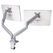 Kensington Smartfit One Touch Dual Monitor Arm Silver