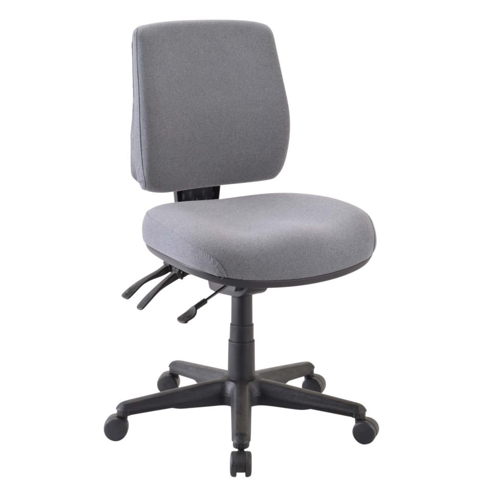 Buro Roma Medium Back Chair 3 Lever Upholstered Seat and Back with ...
