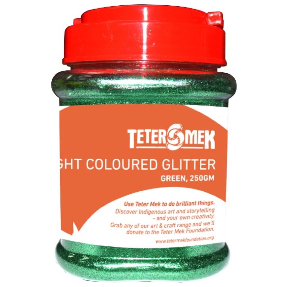 Teter Mek Bright Coloured Glitter 250g Green