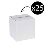 Marbig Professional Shipping Box Regular White 150 X 150 X 150mm Pack 25