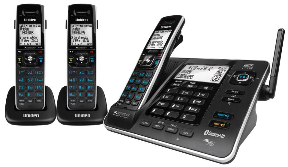 Uniden XDECT 8355 + 2 Extended Digital Phone Answering System + 2