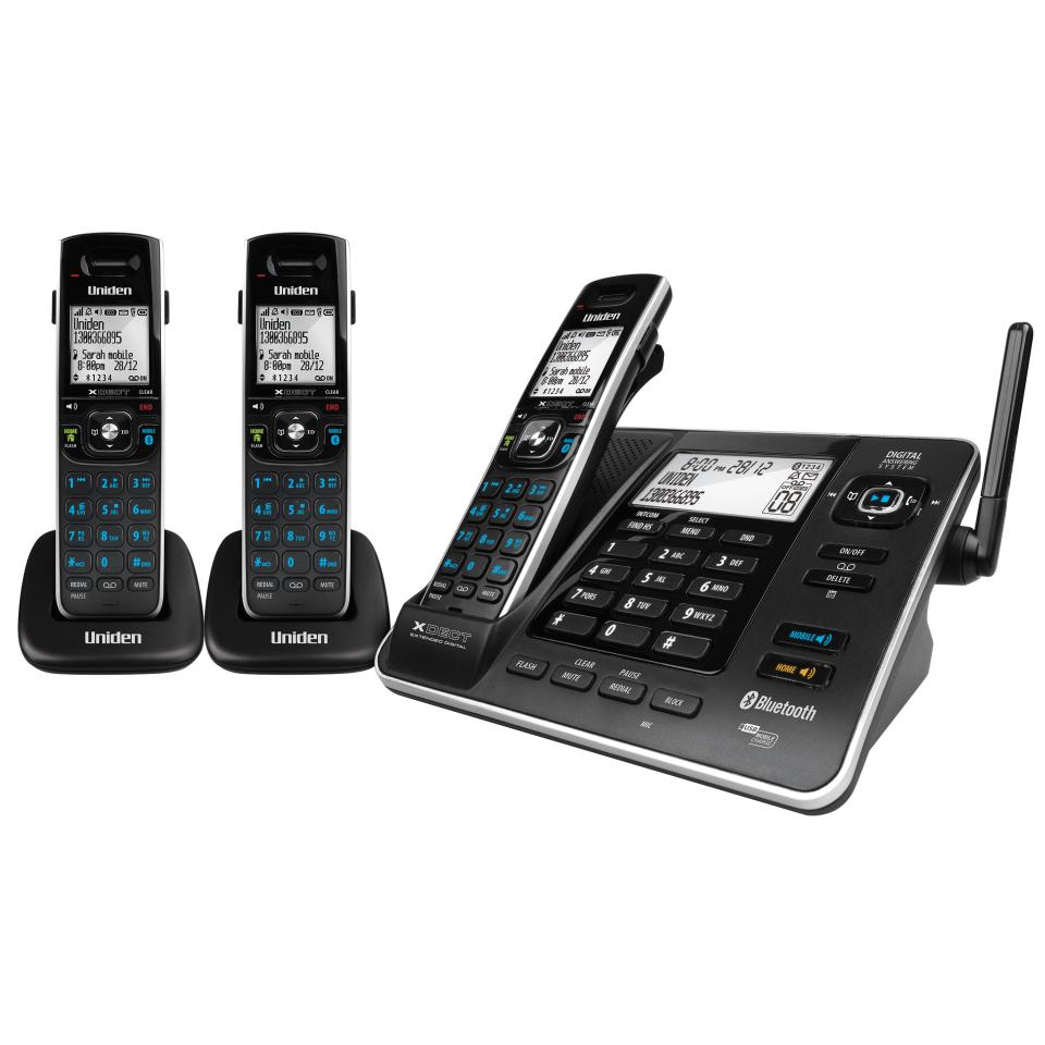 Uniden XDECT 8355 + 2 Extended Digital Phone Answering System + 2