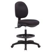 Winc Access Calor Mid Back 2 Lever Drafting Chair Black