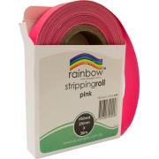Rainbow Stripping Streamer Roll 25mmx30mm Pink