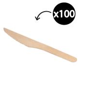 Envirocutlery Wooden Knife Pack 100