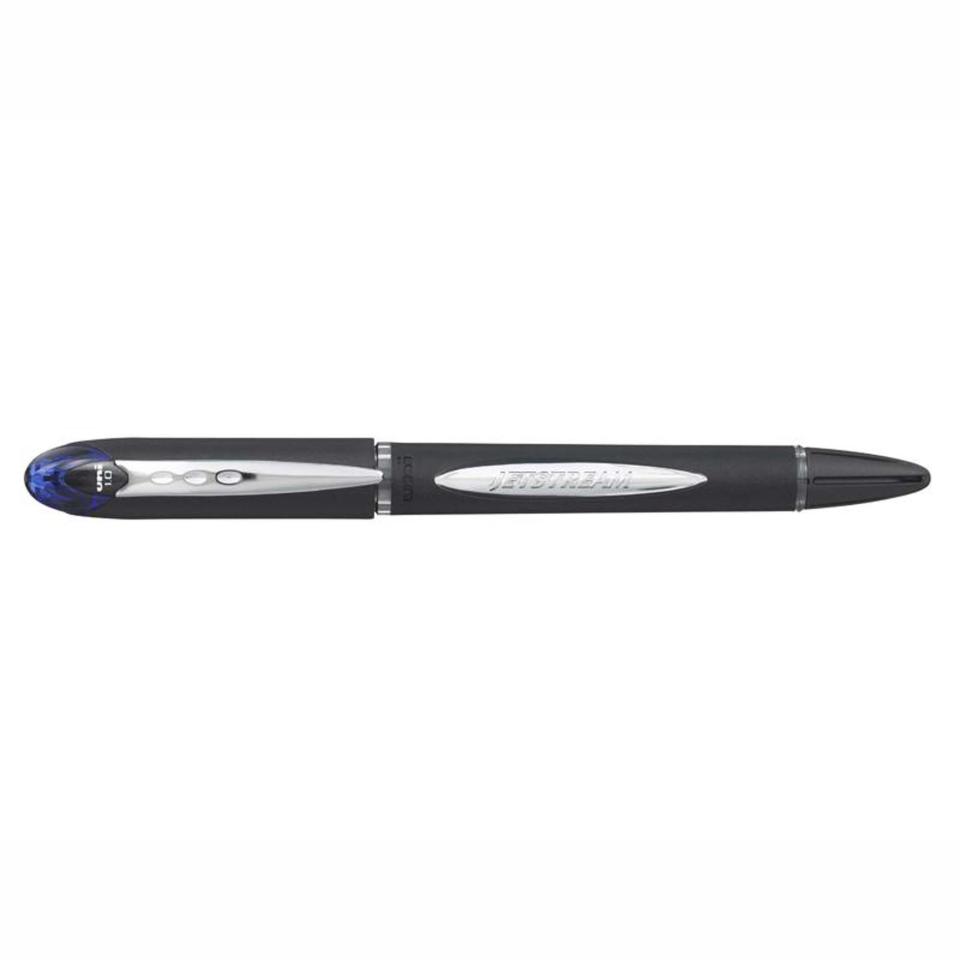 Uni-ball Jetstream Capped Rollerball Pen Medium 1.0mm Blue Each