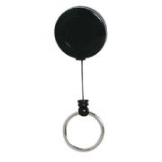 Rexel Retractable Key Holder Nylon Cord Mini Black