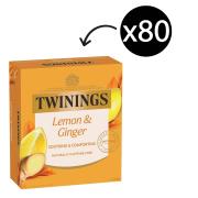 Twinings Herbal Infusions Lemon & Ginger Tea Bags Pack 80