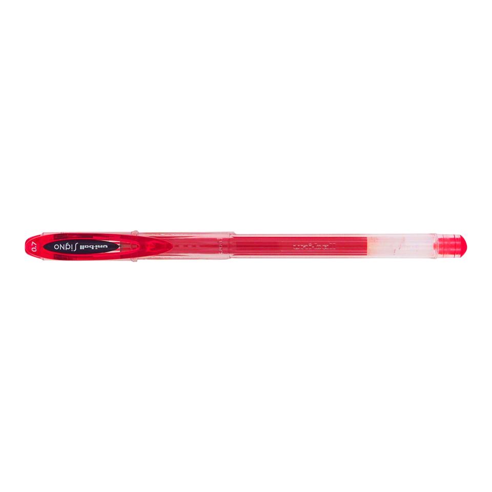 Uni-ball Signo Gel Pen Fine 0.7mm Red Box 12