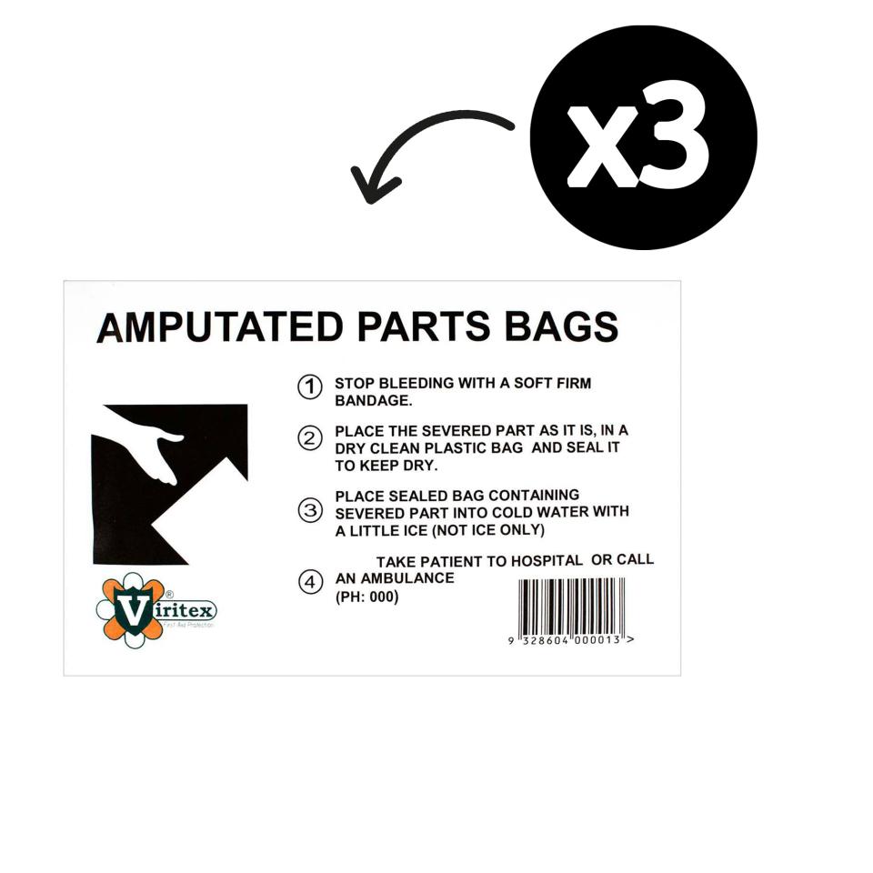 Uneedit Individual Medical Plastic Bags Assorted Size Pba Pack 3