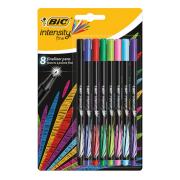 Bic Intensity Fineliner Pen Assorted Colours Pack 8