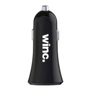 Winc Car Charger With USB-A Port Black