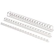 Fellowes 12mm Plastic Binding Coils 21 Ring White Pack Of 100