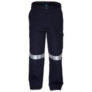 Prime Mover Wwp701K Cotton Drill Cargo Pants Reflective Tape Navy 97R