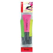 Stabilo Neon Highlighter Chisel Tip 2.0-5.0mm Assorted Colours Pack 3