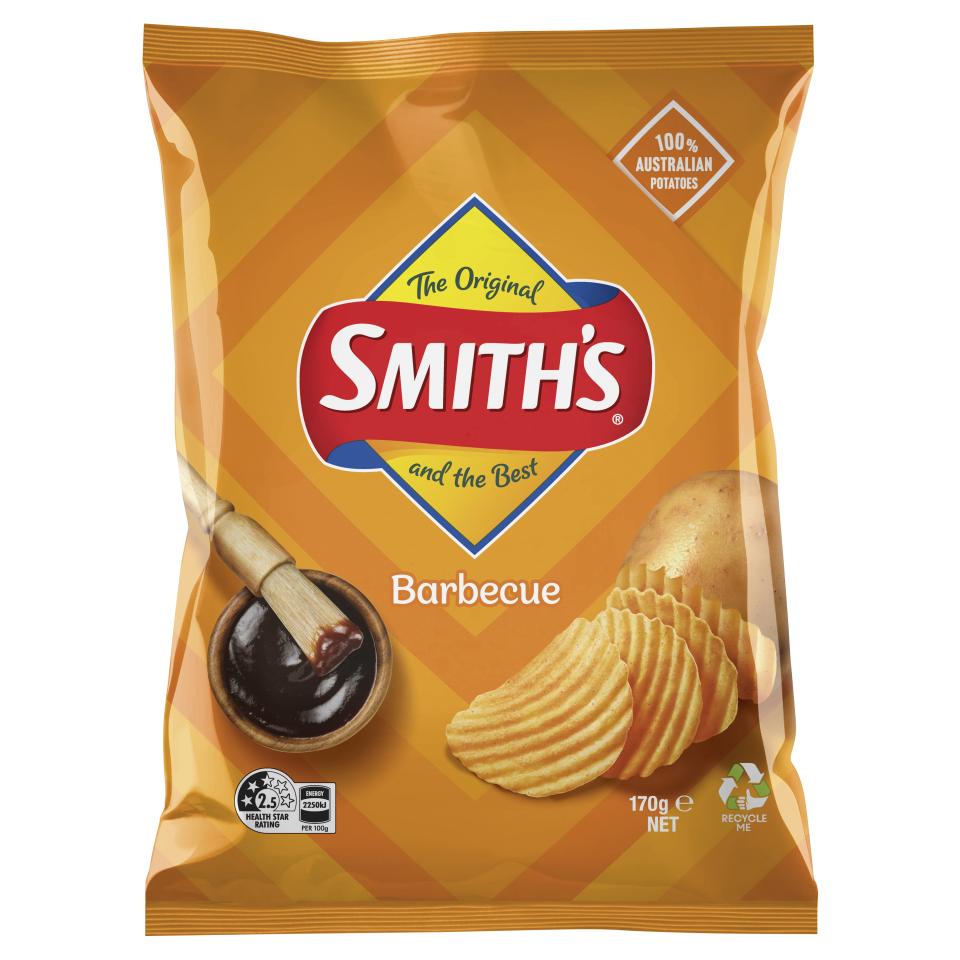 Smiths Chips Crinkle Cut Barbecue 170g