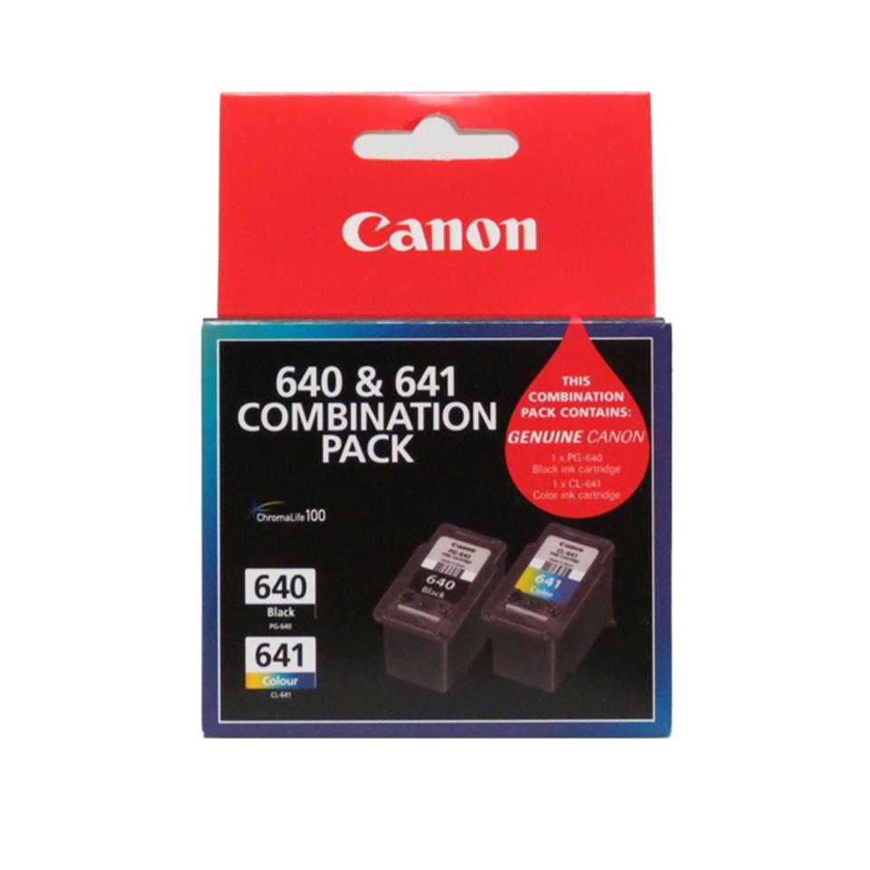 Canon 640 Black & 641 Colour Ink Cartridge Combination Pack