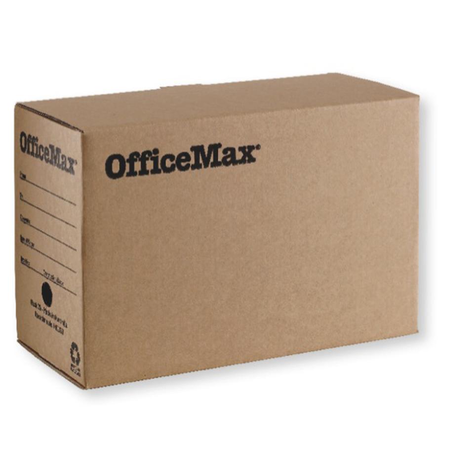 OfficeMax Mini Archive Box 268(h) x 177(w) x 377(d)mm Brown Pack 25 | Winc