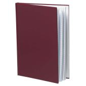 Staples Hardcover Notebook Ruled A4 200 Page Leathergrain Burgundy