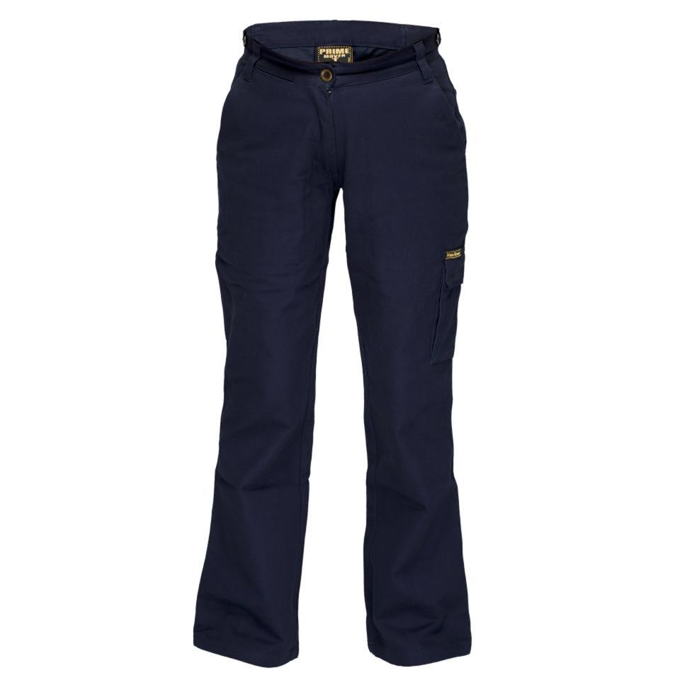 Prime Mover ML708 Ladies Cargo Pants Cotton Drill Navy Image