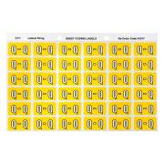 Avery Q Side Tab Colour Coding Labels for Lateral Filing - 25 x 38mm - Yellow - 180 Labels
