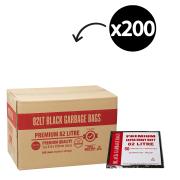 Austar Bin Liners Premium Extra Heavy Duty 82 Litre Black Packet 50 Carton 200