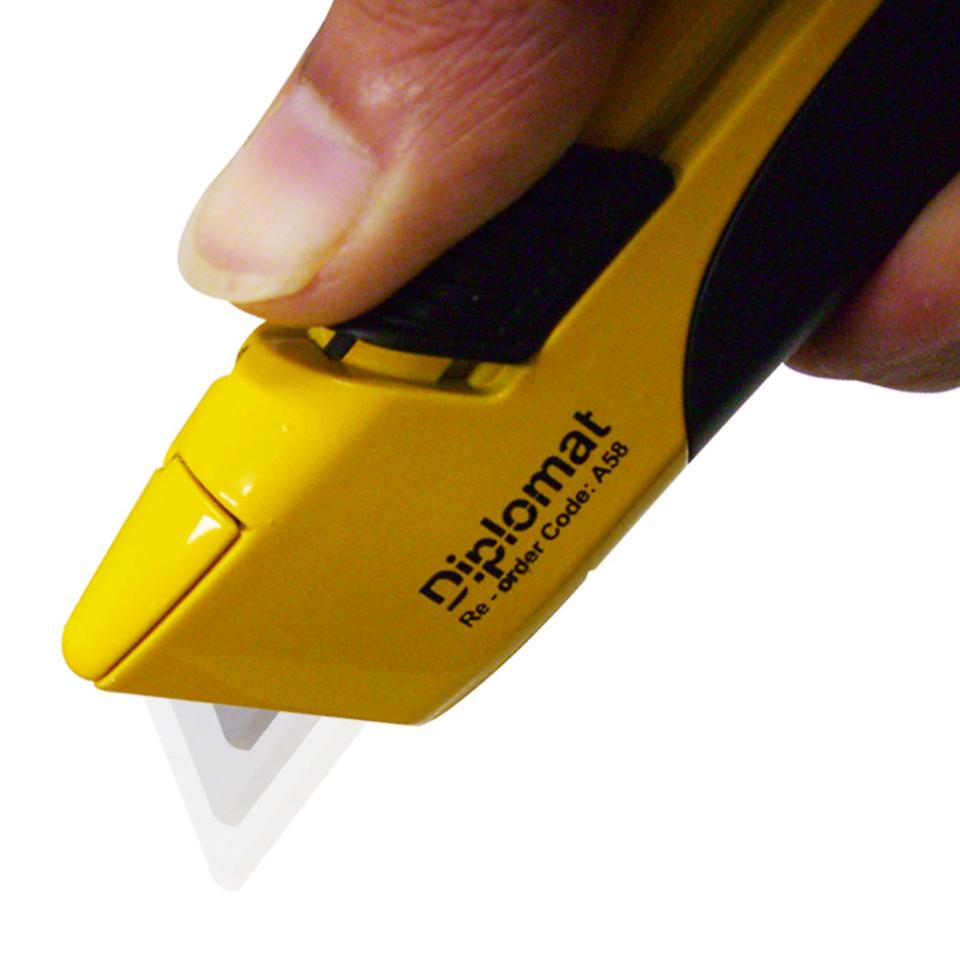 Diplomat A58 Ultra Safe Safety Knife with Rubber Grip